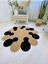 Jüt Hasır Görünümlü Desenli Modern El Örgüsü Daire Halı Kilim 3