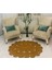 Jüt Hasır Görünümlü Desenli Modern El Örgüsü Oval Halı Kilim 4