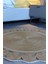 Jüt Hasır Görünümlü Desenli Modern El Örgüsü Daire Halı Kilim 3
