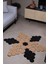 Jüt Hasır Görünümlü Desenli Modern El Örgüsü Daire Halı Kilim 1