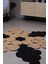 Jüt Hasır Görünümlü Desenli Modern El Örgüsü Daire Halı Kilim 2