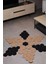 Jüt Hasır Görünümlü Desenli Modern El Örgüsü Daire Halı Kilim 3