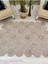 Jüt Hasır Görünümlü Desenli Modern El Örgüsü Dikdörtgen Halı Kilim 1