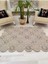 Jüt Hasır Görünümlü Desenli Modern El Örgüsü Dikdörtgen Halı Kilim 5