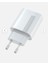 3.0 Type-C Şarj Seti Qualcomm SW-CA46C Beyaz QC18W 3