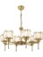 6'lı modern kristal avize, metal malzeme, 70x60 cm, 6 ampüllü, şık tasarım 2
