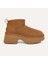 Kadın Bot 1158311 Ugg W Classıc Ultra Mını New Heıghts Chestnut (Taba) 1