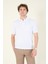 Erkek Süprem Kumaş Cepli Polo Yaka T-Shirt Beyaz 1