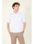 Erkek Süprem Kumaş Cepli Polo Yaka T-Shirt Beyaz 3