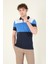 Erkek Üç Renkli Polo Yaka T-Shirt Lacivert 4