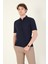 Erkek Süprem Kumaş Cepli Polo Yaka T-Shirt Lacivert 2