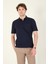Erkek Süprem Kumaş Cepli Polo Yaka T-Shirt Lacivert 3