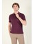 Erkek Polo Yaka Cepli T-Shirt Mürdüm 1