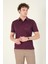 Erkek Polo Yaka Cepli T-Shirt Mürdüm 4