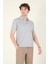 Erkek Polo Yaka Cepli T-Shirt Gri 2