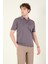 Erkek Polo Yaka Cepli T-Shirt Mor 1
