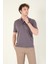 Erkek Polo Yaka Cepli T-Shirt Mor 4