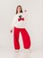 Kız Çocuk Kedi Baskılı Tasarım 2 Iplik Sweatshirt 1