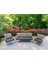 Pi Locca Bahçe Ve Balkon Mobilyası Antrasit Gri 3+1+1 3