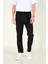 Erkek Duble Paça Jogger Pantolon Siyah 4