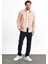 Çıtçıt Detaylı Slim Fit Sweatshirt Erkek Pudra Dış Gömlek 2