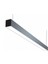 Lineer Aydınlatma Armatür Sıva Üstü Siyah - Gün Işıgı 3000-3200K - 50 cm (Askı Aparatı Dahildir) 2