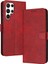 Kart Yuvası Pu ile Toka ile Samsung Galaxy S23 Ultra Için Flip Case (Yurt Dışından) 1