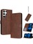 Kart Yuvası Pu ile Toka ile Samsung Galaxy S23 Ultra Için Flip Case (Yurt Dışından) 1