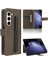 Samsung Galaxy Z Için Kılıf Fold 6 Kickstand Kapak Manyetik Cüzdan Kart (Yurt Dışından) 1