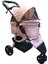 Evcil Hayvan Arabası 86x46x94,5cm Pembe Max 15 Kg 2