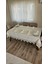 Lüx Gardenya Keten 12 Kişilik 26 Parça Kalp Desen Ağır Dantelli Masa Örtüsü -160X220...160X500 2
