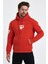 Erkek Standart Fit Normal Kesim Içi Polarlı 3 Iplik Kapüşonlu Pamuklu Sweatshirt 2