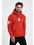 Erkek Standart Fit Normal Kesim Içi Polarlı 3 Iplik Kapüşonlu Pamuklu Sweatshirt 3