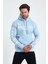 Erkek Yazı Baskılı Regular 3 Iplik Şardonlu Kapüşonlu Sweatshirt 1