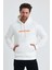 Erkek Standart Fit Normal Kesim Içi Polarlı 3 Iplik Kapüşonlu Pamuklu Sweatshirt 2