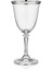 Dalia Platin Yaldızlı 200 ml 6 Parça Cam Kırmızı Şarap Kadehi 9-01020005 1