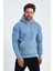 Erkek Selanik Standart Fit Normal Kesim Içi Polarlı 3 Iplik Kapüşonlu Pamuklu Sweatshirt 1