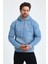 Erkek Selanik Standart Fit Normal Kesim Içi Polarlı 3 Iplik Kapüşonlu Pamuklu Sweatshirt 2