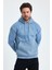 Erkek Selanik Standart Fit Normal Kesim Içi Polarlı 3 Iplik Kapüşonlu Pamuklu Sweatshirt 3