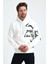 Erkek Today Yazı Baskılı 3 Iplik Şardonlu Kapüşonlu Regular Sweatshirt 2