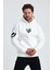 Erkek Standart Fit Normal Kesim Içi Polarlı 3 Iplik Kapüşonlu Pamuklu Sweatshirt 2