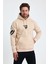 Erkek Standart Fit Normal Kesim Içi Polarlı 3 Iplik Kapüşonlu Pamuklu Sweatshirt 2