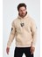 Erkek Standart Fit Normal Kesim Içi Polarlı 3 Iplik Kapüşonlu Pamuklu Sweatshirt 3