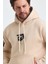 Erkek Standart Fit Normal Kesim Içi Polarlı 3 Iplik Kapüşonlu Pamuklu Sweatshirt 5