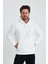 Erkek Selanik Standart Fit Normal Kesim Içi Polarlı 3 Iplik Kapüşonlu Pamuklu Sweatshirt 1