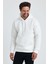 Erkek Selanik Standart Fit Normal Kesim Içi Polarlı 3 Iplik Kapüşonlu Pamuklu Sweatshirt 3