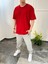 Düz Yazılı Basic Kırmızı Tshirt 2