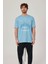 Utopia Figür Baskılı Mavi Tshirt 2