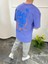 Arka Çiçek Desenli Lila Tshirt 3
