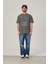 Utopia Figür Baskılı Gri Tshirt 1